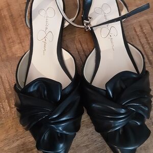 Jessica Simpson Black Knotted Flats Size 7.5